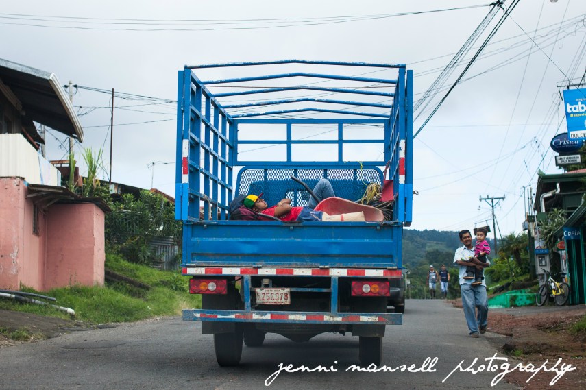 On the drive up the mountain to the Poas Volcano.