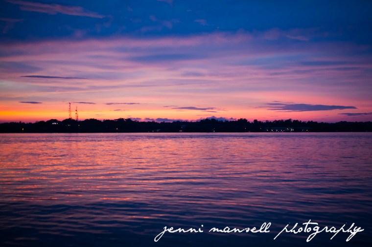 The view from our hotel's pier.  
