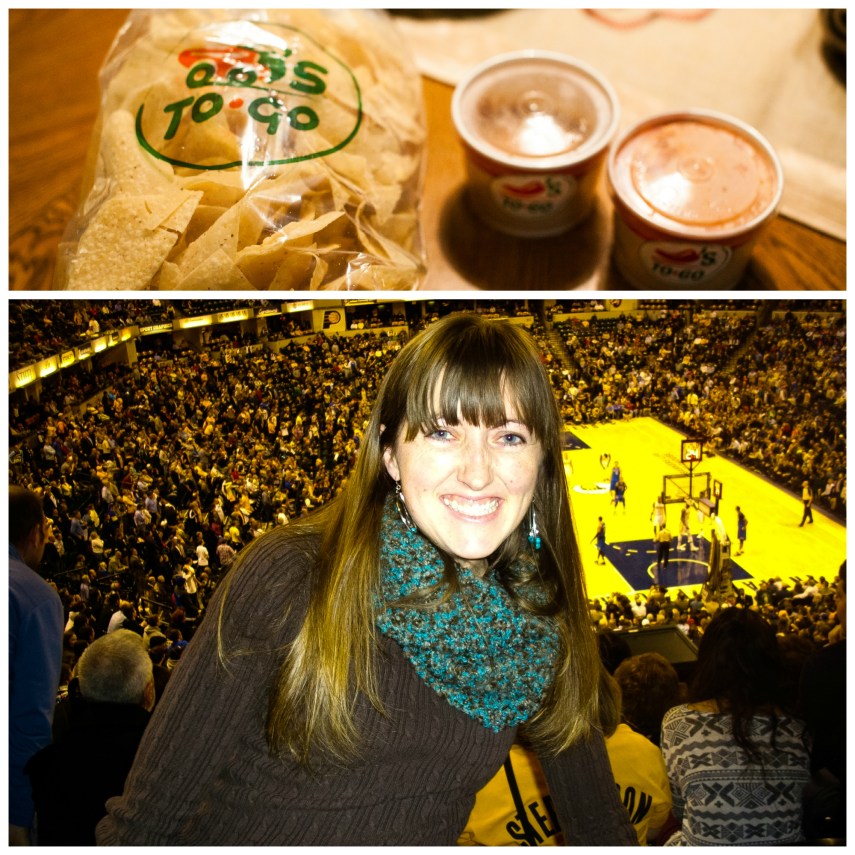 #11-  Chili's chips and salsa and going to my first Pacers game since I went to one in college back in 2000.