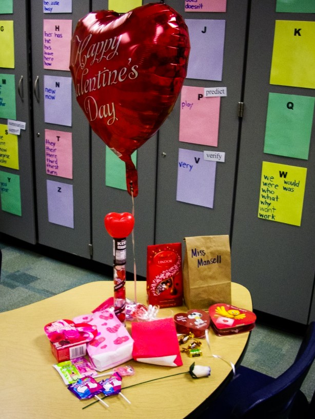 #12-  Feeling the love from students on Valentine's Day