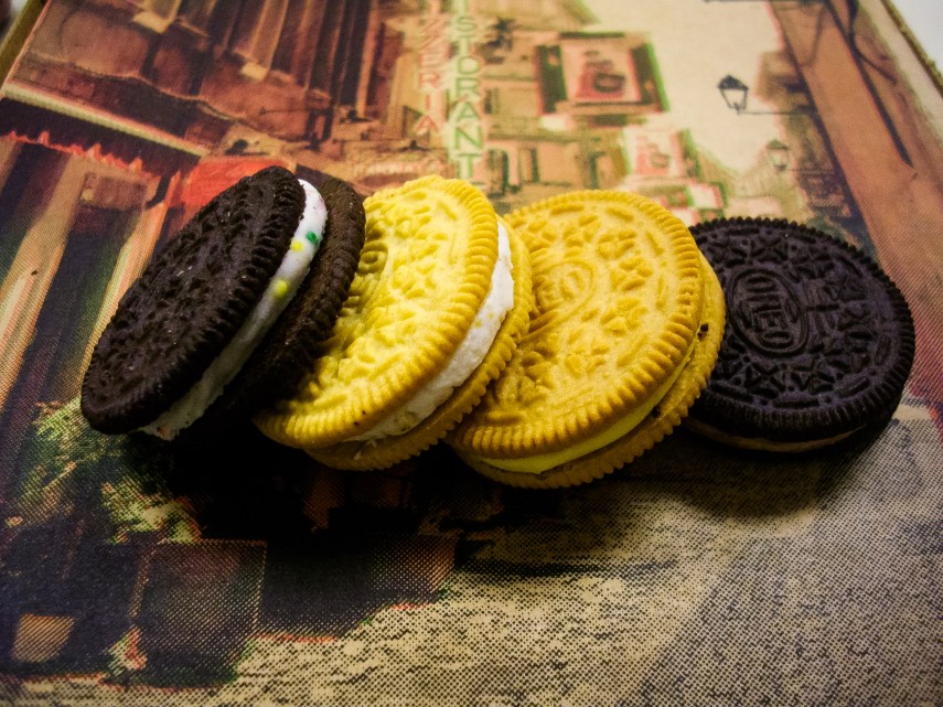 #9-  Taste-testing a variety of Oreos during third lunch.