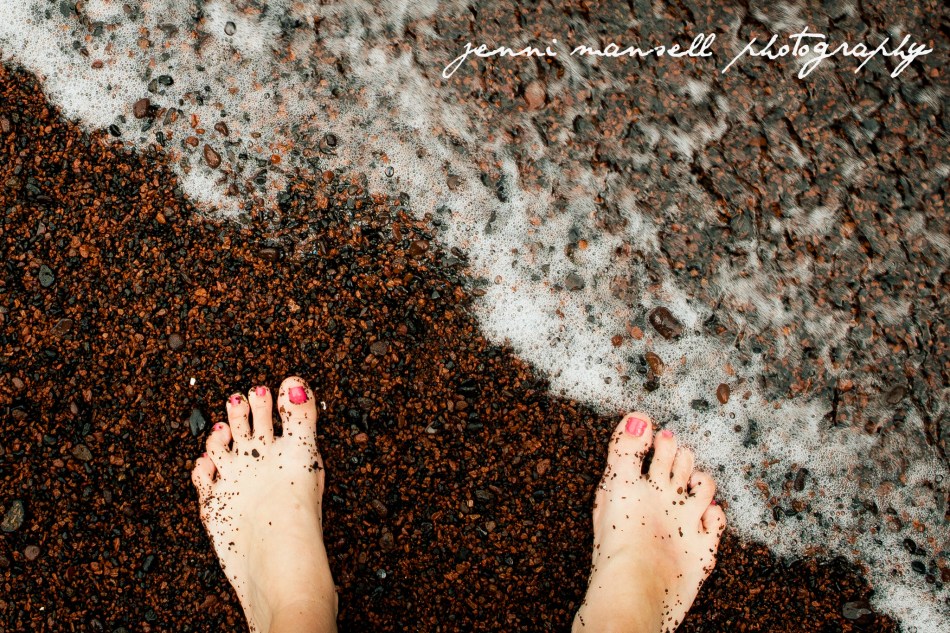 Red Sand Beach on Kaihalulu Bay