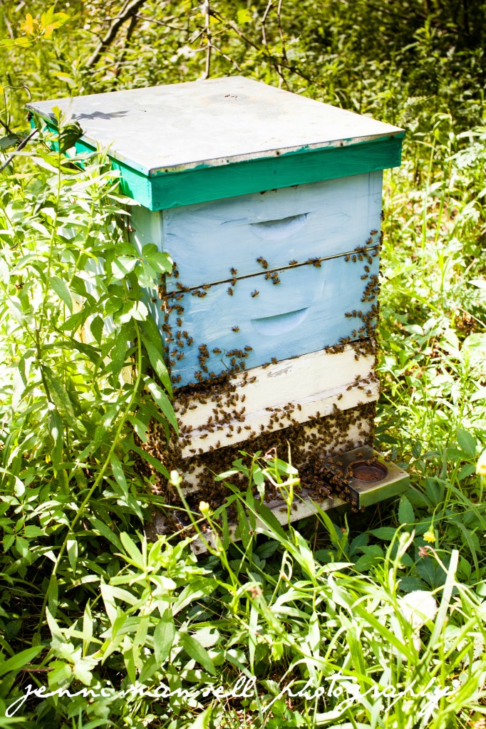 The bees whose wax/honey is used is some of their products.