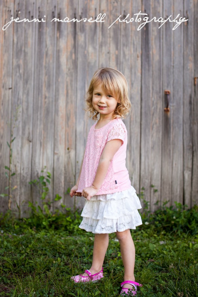 Such a sweet little three-year-old.