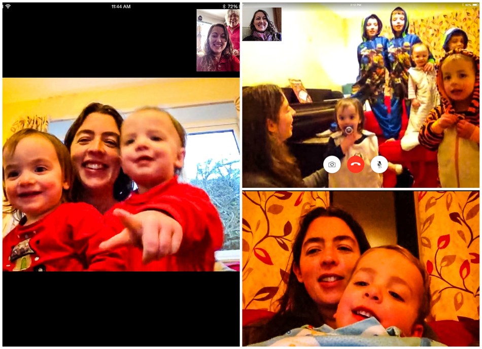 #27- Various facetime chats with my sister and her family across the pond throughout February.